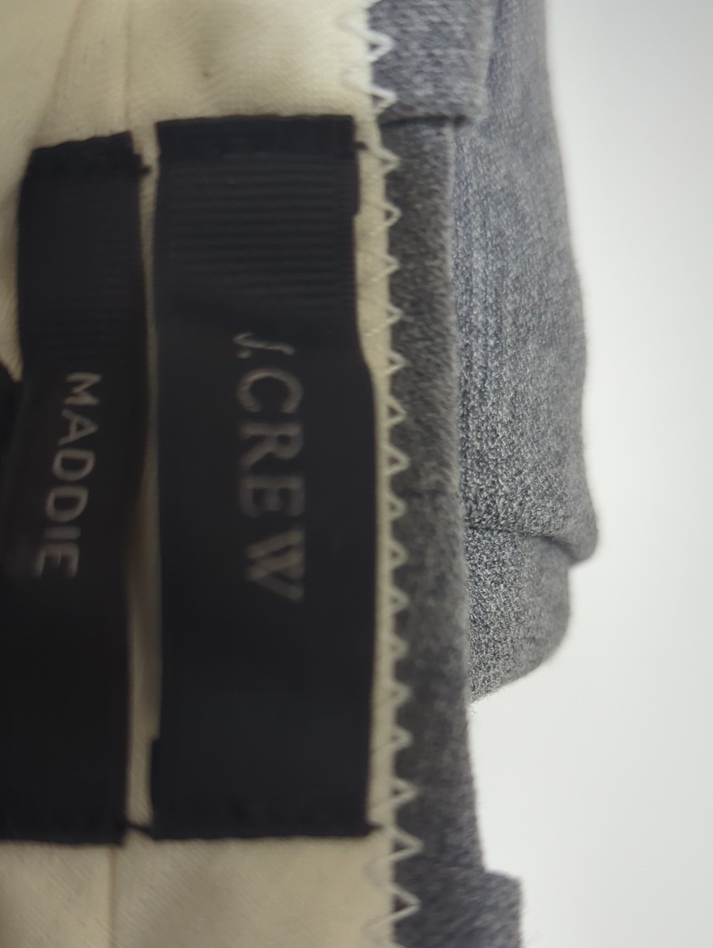 Jcrew Grey Wool Maddie Straight Leg Slim Pants Tailored Suiting 6 us Medium - Picture 9 of 10